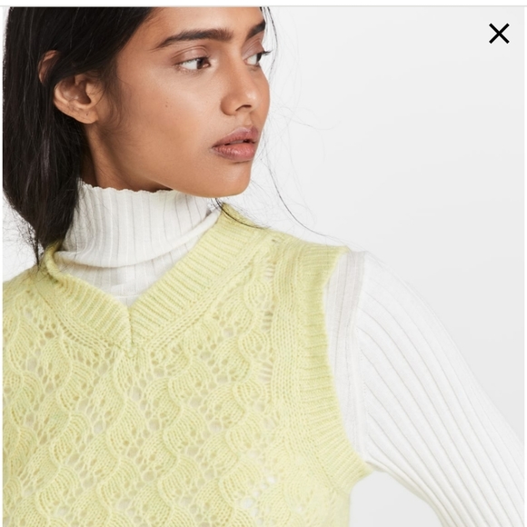 Neiman Marcus Orange Cashmere Sleeveless Sweater - Picture 11 of 11